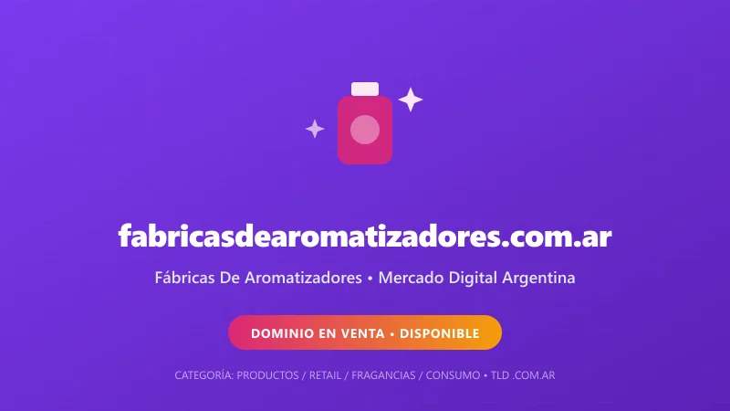 Identidad gráfica y activo digital para Fábricas De Aromatizadores en Argentina